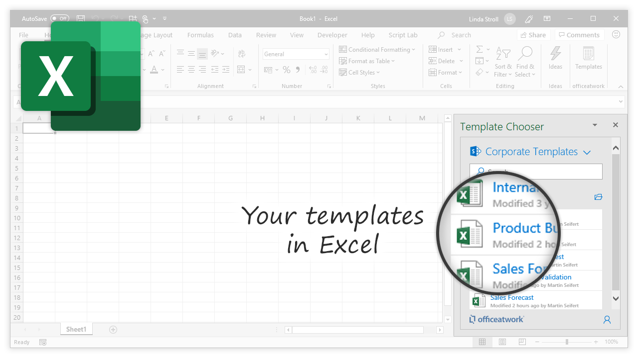 Template Chooser for Office, Excel