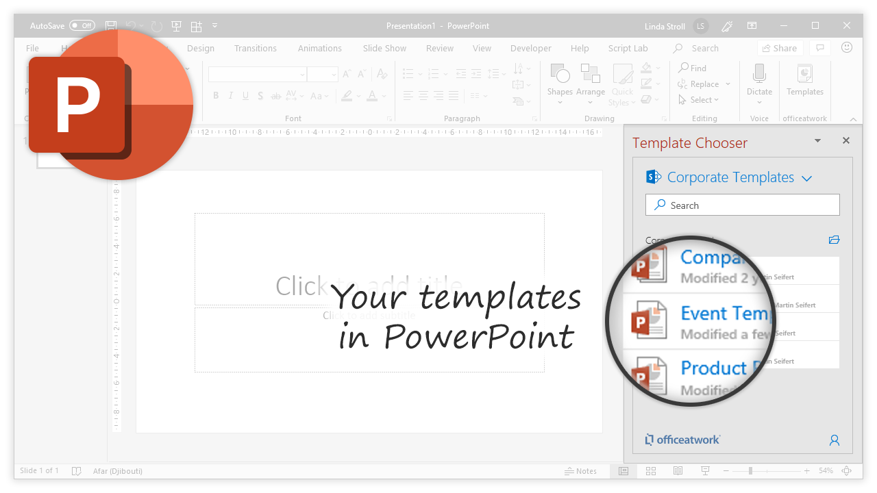 Template Chooser for Office, PowerPoint